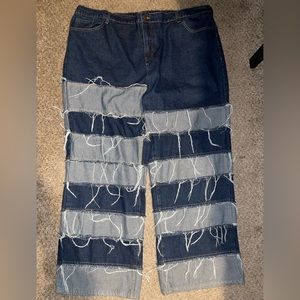 Stylish blue jeans 5XL